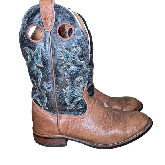 Boulet Round Toe Western Cowboys Ranch Western Oil Resistant Sole Boots 9.5 E main image 5